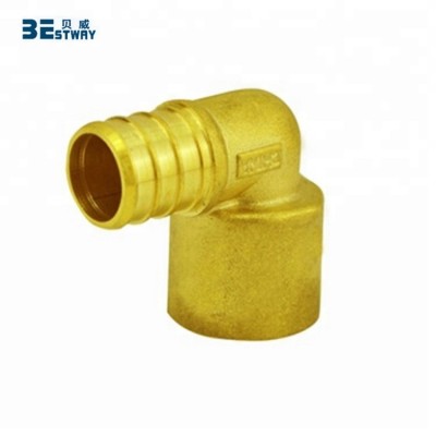 Lead Free Brass Material Hose Barbed 90 Degree Elbow for Pex Pipes