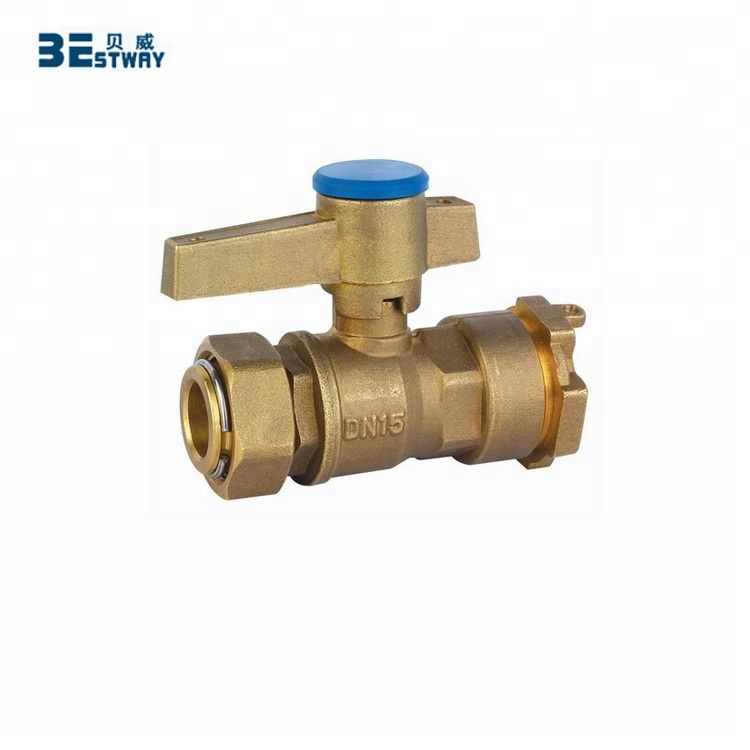 Forged Brass Lockable Ball Valve With Magnetic Lock